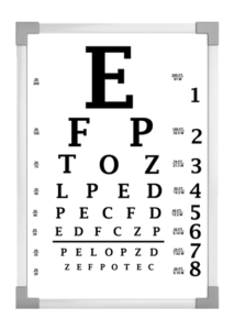 Typical Eye Exam Chart